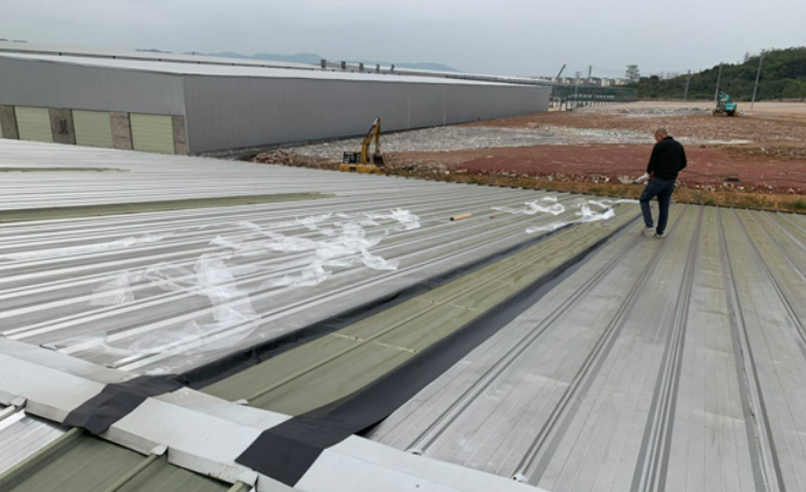 谷城厂房屋面防水维修案例